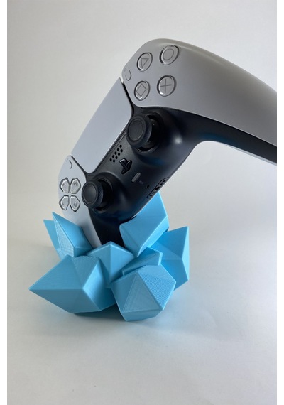 Kazanova Design Ps5 Dualsense Oyun Kolu Kristal Stand Mavi Controller Tutucu