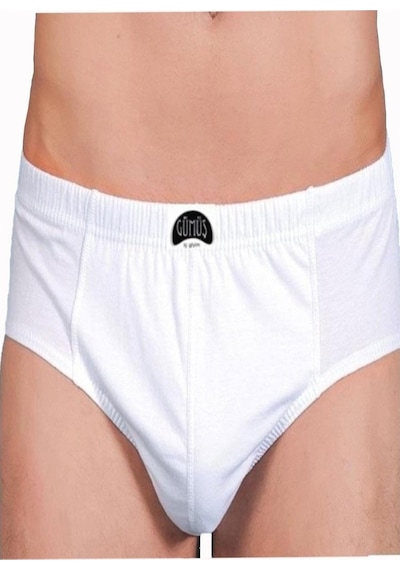 Gümüş Renkli Erkek Slip Pamuk Külot 6 Lı Paket