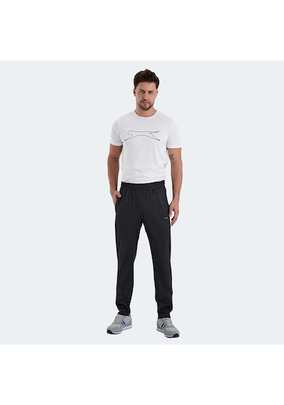 Slazenger RAIL Erkek Cepli Dar Paça Siyah Eşofman Altı