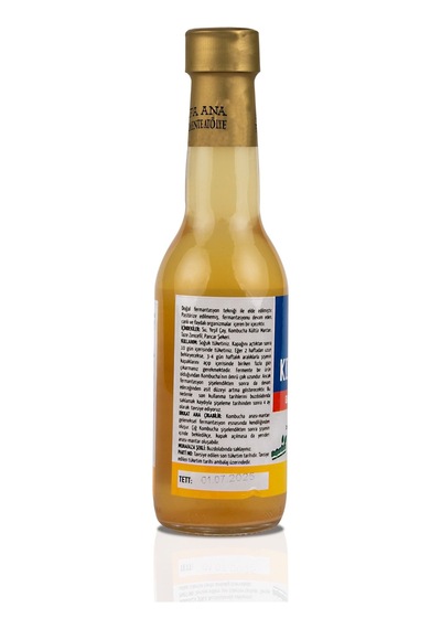 Zencefilli Kombucha 250ml. Cam Şişede