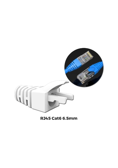 500 Adet - Yeni Nesil Cat5e / Cat6 Rj45 Koruyucu Kılıf Boot - Renkli