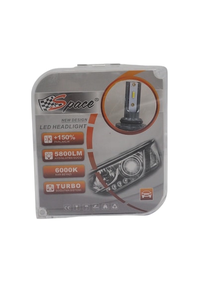 Led Xenon Led Far ampulü 6000Kelvin 11600 Lümen 12V H9005