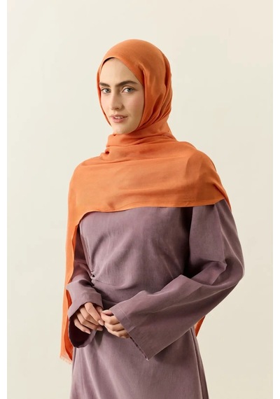 Deserto Fashion Tencel Şal-3649 Turuncu