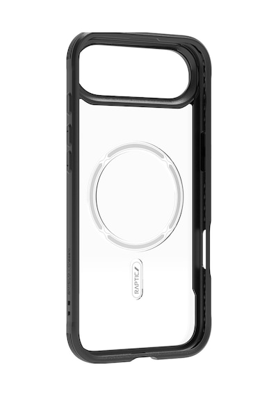 Apple Uyumlu iPhone 17 Air Kılıf M-safe Şarjlı Airbagli Raptic Shield Serisi Şeffaf Arka Yüzey Kapak Siyah