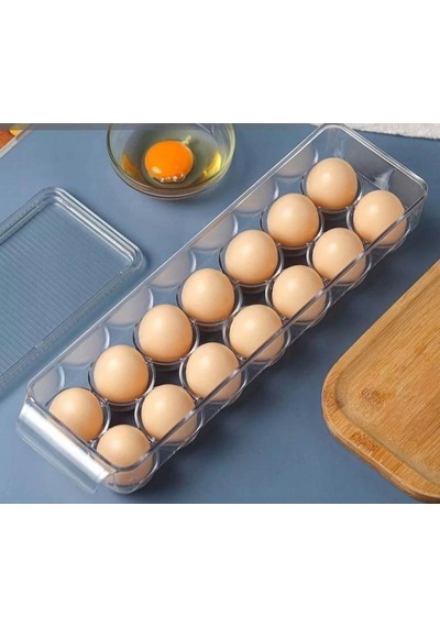 Renkli Kapaklı Buz Dolabı Yumurtalık Organizer, 15'li, Düzenli Saklama Çözümü Plastik Çok Renkli Diğer