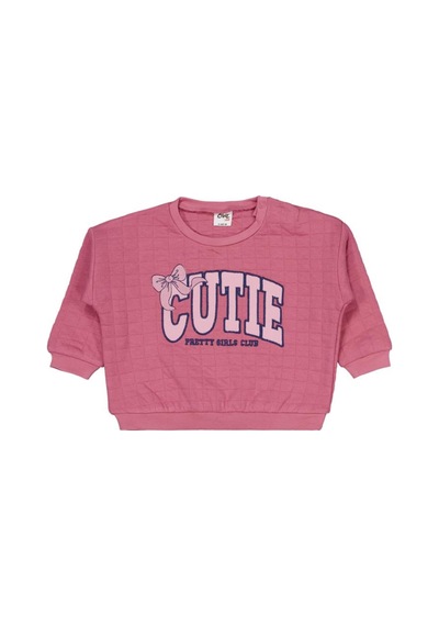 Cutıe Nakışlı 6-18 Ay Takım - Pembe Gül Kurusu