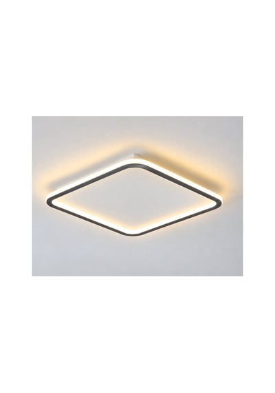 Antrasit 80x80cm Kare 6500k Soğuk Beyaz Modern Led Tavan Lambası