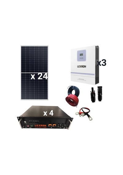 14.160 Watt Lityum Akülü Konfor Ev Sistemi Trifaze