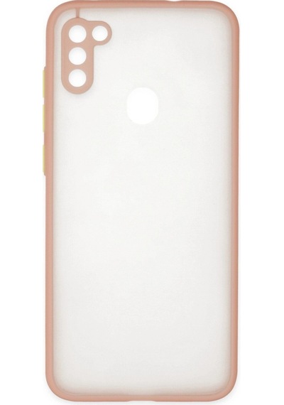 Samsung Galaxy A11 Kılıf Montreal Silikon Kapak - Pembe Düz Renkli