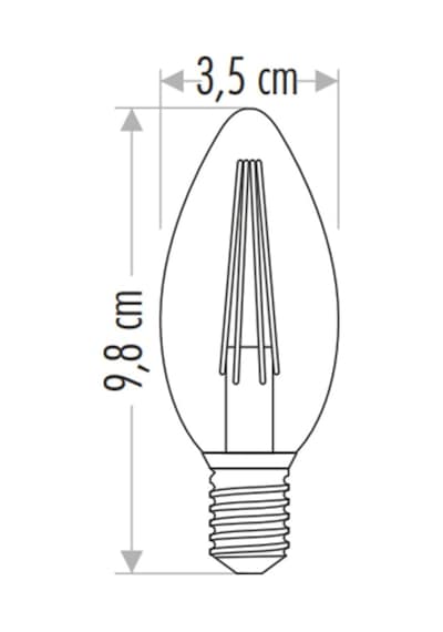 4W Rustik Amber E14