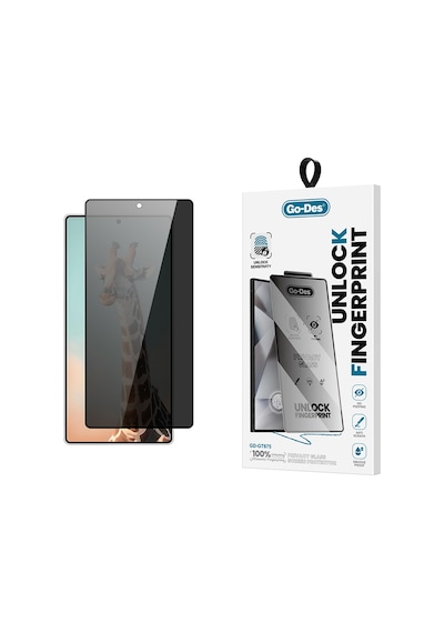 Samsung Uyumlu Galaxy S26 Ultra Go Des Gd-001 Parmak İzi Bırakmayan Privacy 9h Hd Cam Hayalet Ekran Koruyucu Siyah