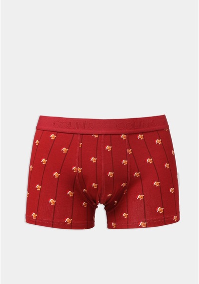 Colin's Colins Modern Fit Baskılı Erkek Bordo Boxer Cl1077025 Q1.v1 Bur Burgundy