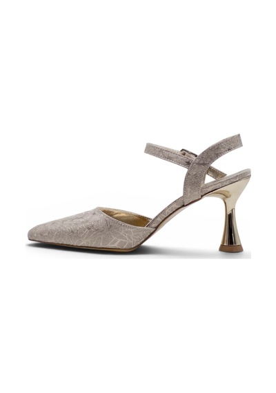 Hbz 0615 Simli Kadın Stiletto Gold