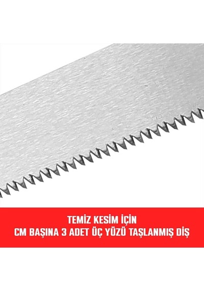 Wp333008 Profesyonel Ağaç Budama Testeresi, 325mm, 8tpı, 65mn Çelik Bıçak, Kauçuk Saplı