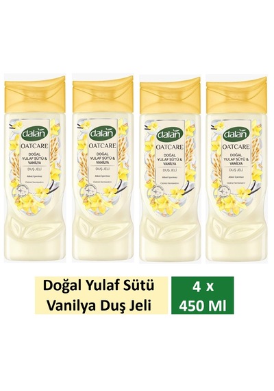 Dalan Duş Jeli Oatcare Yulaf Sütü Ve Vanilya 450 Ml X 4 Adet