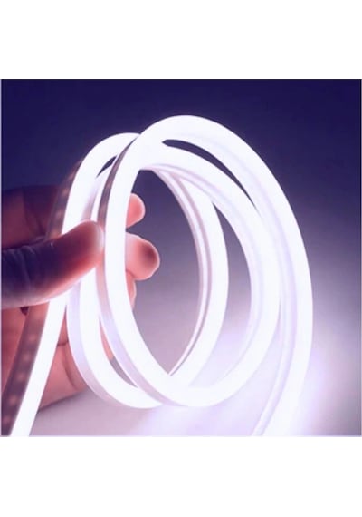Neon 12 Volt Esnek Hortum Led Beyaz 5 Metre 5 Metre Beyaz