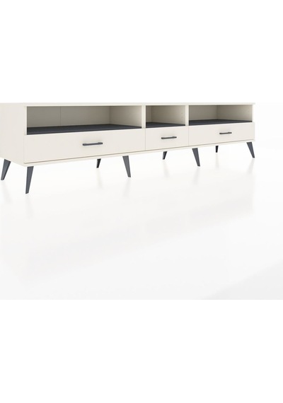 Hyperion Tv Ünitesi 3 Raflı 3 Çekmeceli 220x44x51 Aytaşı-antrasit/aytaşı Antrasıt/aytası - Aytası Hyperion Tv Ünitesi 3 Raflı 3 Çekmeceli 220x44x51 Aytaşı-antrasit/aytaşı Antrasıt/aytası - Aytası