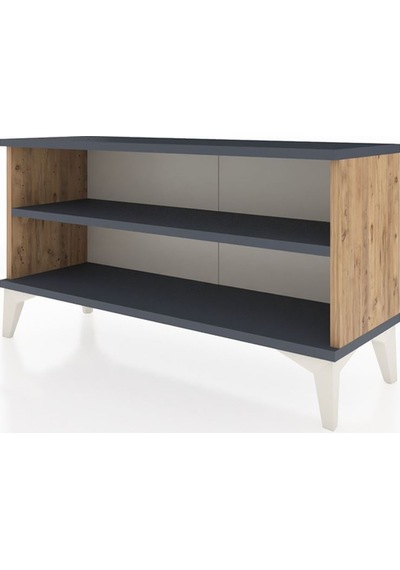 Arges Şifonyer Tek Raflı 88x30x48 Çam-antrasit Atlas Çam
