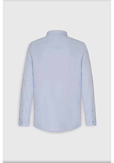 AC&Co / Altınyıldız Classics Erkek Mavi Kolay Ütülenebilir Slim Fit Dar Kesim İtalyan Yaka Armürlü Gömlek Mavi AC&Co / Altınyıldız Classics Erkek Mavi Kolay Ütülenebilir Slim Fit Dar Kesim İtalyan Yaka Armürlü Gömlek Mavi