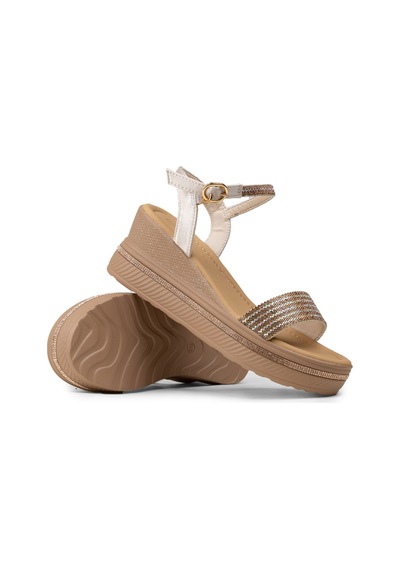 Deery Kadın Bej Platform Sandalet - K0061zbejc01