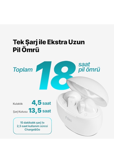Ttec Airbeat Buzz Bluetooth 5.3 Kulakiçi Kulaklık