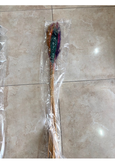 Pampas Otu Dekoratif Çiçek Seti 95 Cm Renkli