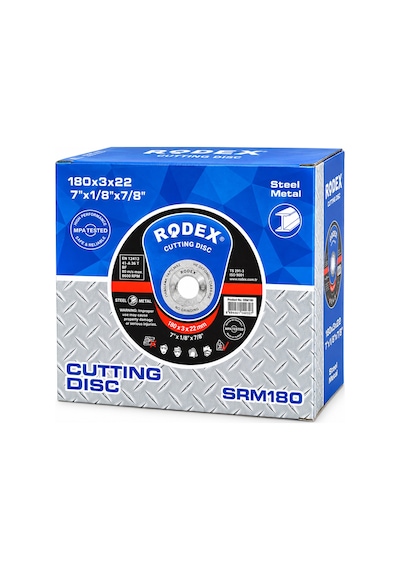 Diyarı Fırsat Rodex Metal Kesme Diski Spiral Taşı 180x3x22 Mm