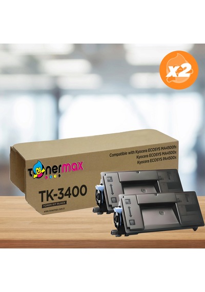 Kyocera Tk-3400  Uyumlu Toner 2'li  Paket / Ecosys Ma4500fx / Ecosys Ma4500x / Pa4500x
