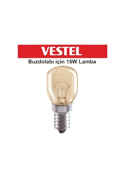Vestel & Regal Uyumlu Buzdolabı Için Lamba Ampul Işık 15W 230V E14 - 555926195