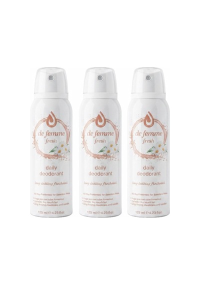 De Femme 3 Adet Fresh Daily İntim Deodorant 125 Ml
