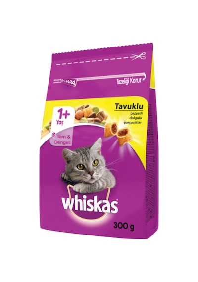 Whiskas Tavuklu ve Sebzeli Yetişkin Kedi Maması 7 x 300 G