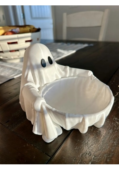 Halloween Cadılar Bayramı Dekoratif Hayalet Şekerlik Kase Dekor