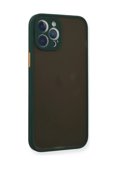 İphone 12 Pro Kılıf Montreal Silikon Kapak - Yeşil
