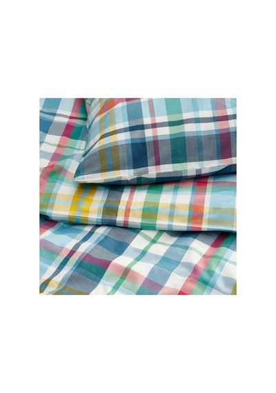Ikea Höstgentıana Çift Kişilik Nevresim Takımı 220 X 240 Cm Sarı - Mavi - Beyaz - Yeşil Çok Renkli