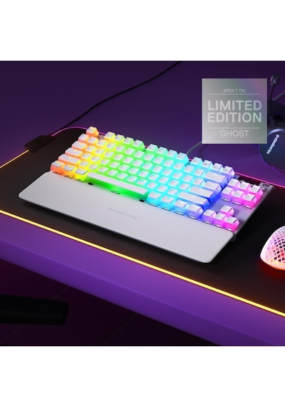 SteelSeries Apex 7 TKL Ghost Edition Mekanik Gaming Klavye US Layout