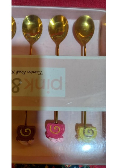 Çay Kaşık 6 Lı Gold Neşeli Altın