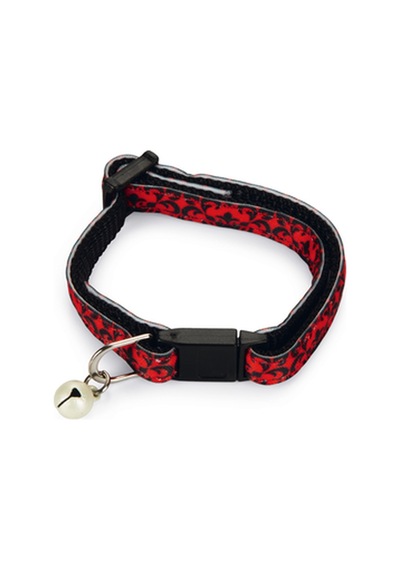 Hnrlıshp Beeztees Yavru Kedi Boyun Tasması, Zilli, Kırmızı, 16-23cm