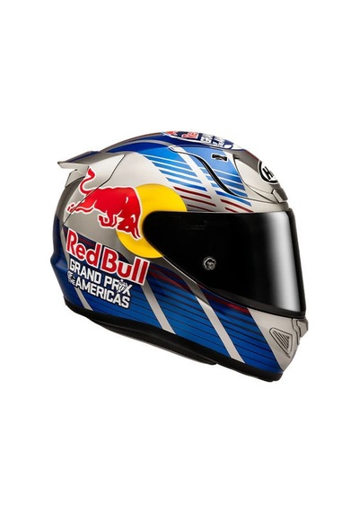 Hjc Rpha12 Red Bull Austin Gp Iı Mc21 Kapalı Motosiklet Kaskı Beyaz - Kırmızı - Mavi