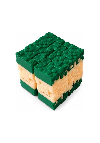Piksel Blok Sonsuzluk Küpü Yeşil 30x30mm