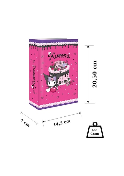 Kuromi Figürlü Çelik Kilitli Pembe Mor Para Kasası