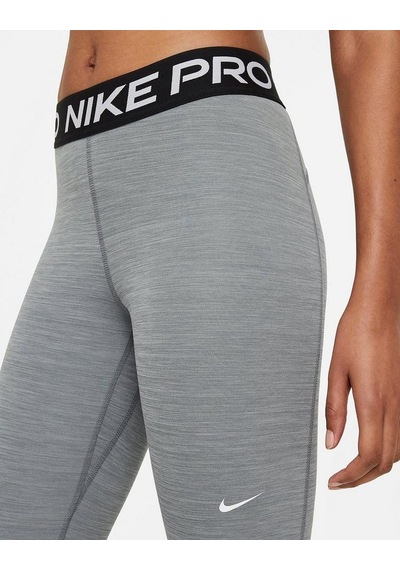 Nike Pro 365 Mid-rise Crop Training Legging Tight Fit Toparlayıcı Gri Siyah Tayt