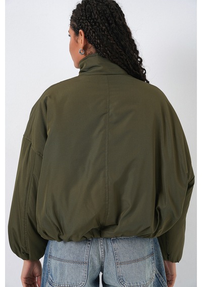 Bigdart Kadın Oversize Bomber Şişme Mont 5124 - Haki