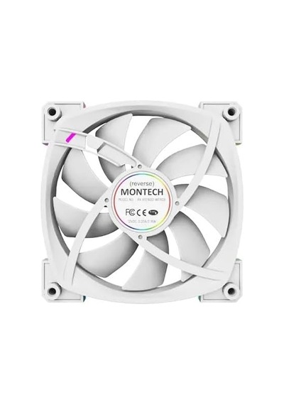 Rx120 Pwm Beyaz Reverse Fan Blade 3'lü Paket + Hub Controller Argb