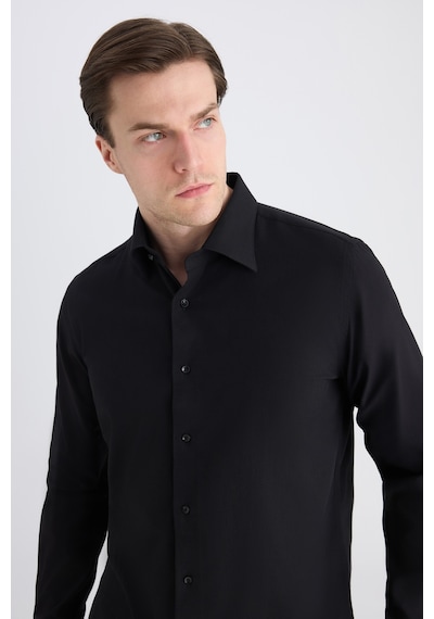 D'S Damat Ds Damat Slim Fit Siyah Armürlü Gömlek 5hf02ta06341m Çok Renkli