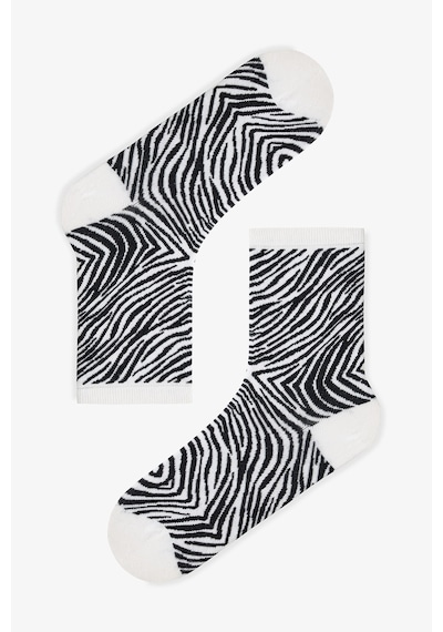Penti Siyah Classy Zebra 3lü Soket Çorap