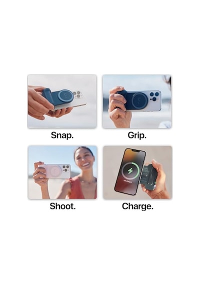 Kit - Snapgrip Snaplight Snappod Ve Taşıma Çantası Içerir - Manyetik Montaj Her Telefona Takılır Gece Yarısı Diğer