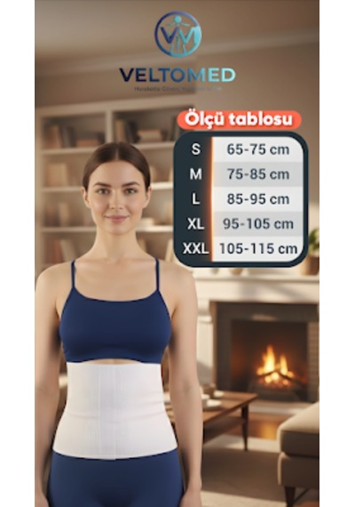 M Beden Unisex Yün Korse- Sıcak Tutar - Bel  Fıtık Bel Kuşağı, Giydirmeli Yün Bel Korsesi M