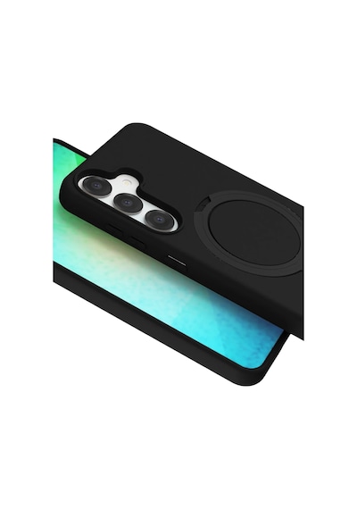 Muratech Newface Samsung Uyumlu Galaxy S25 Regal Magsafe Standlı Kapak - Siyah