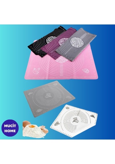 Mucit Home Büyük Silikon Hamur Açma Matı 45x65 - Silikon Hamur Matı