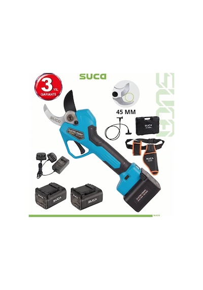 Suca Sc 8645a Led Göstergeli Akülü Budama Makası 45 Mm 25.2 V